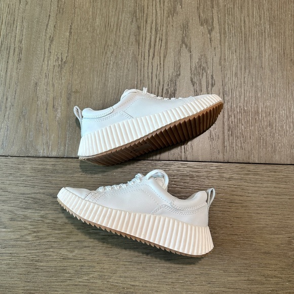 dolce vita Leather Platform Sneakers Size 7 White - Picture 7 of 9